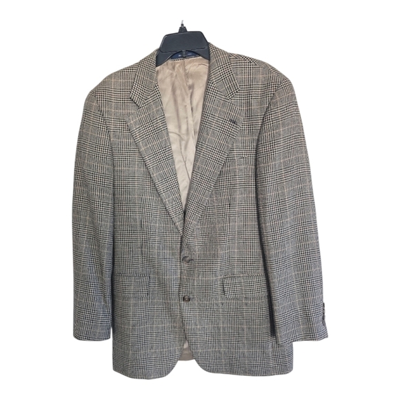Ralph Ralph Lauren Blazer Sports Coat Men 40T Silk Wool Pinstripe Exellcent - Picture 1 of 15